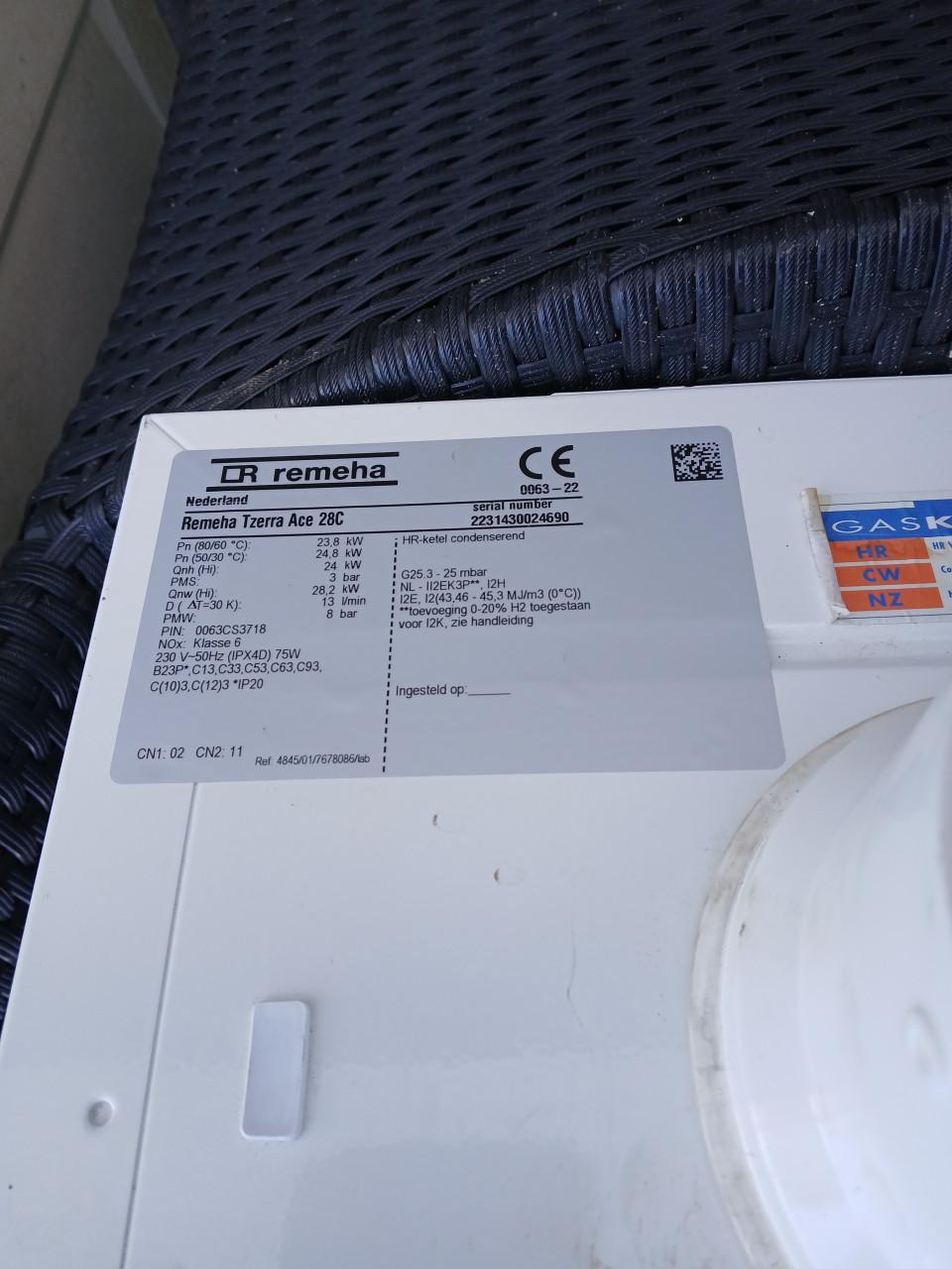 C V combiketel 2023 400.-