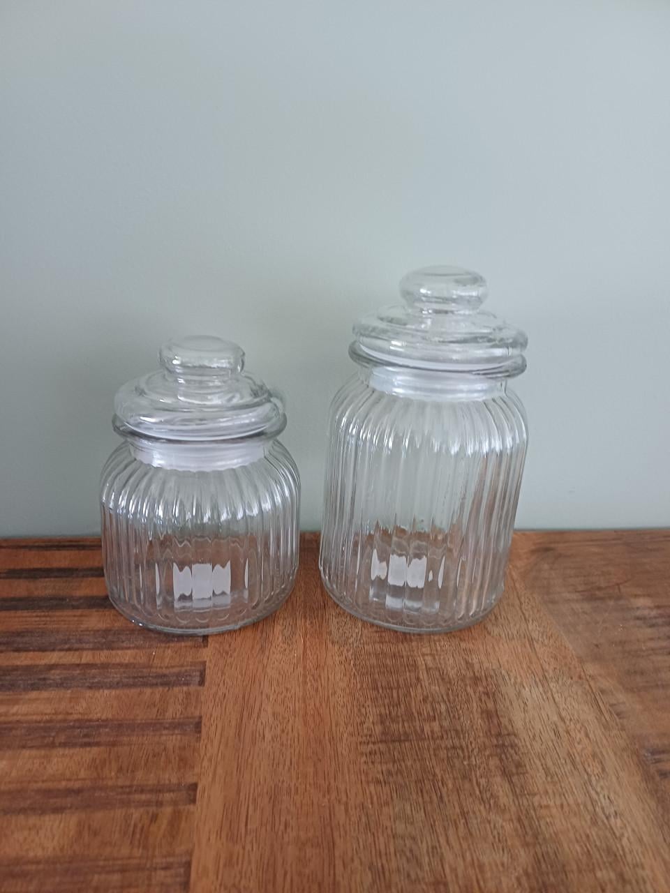 Glazen potjes