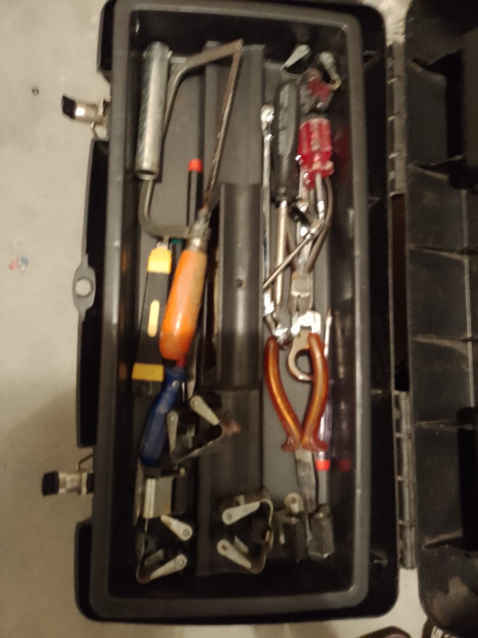 Materisaal box gevuld