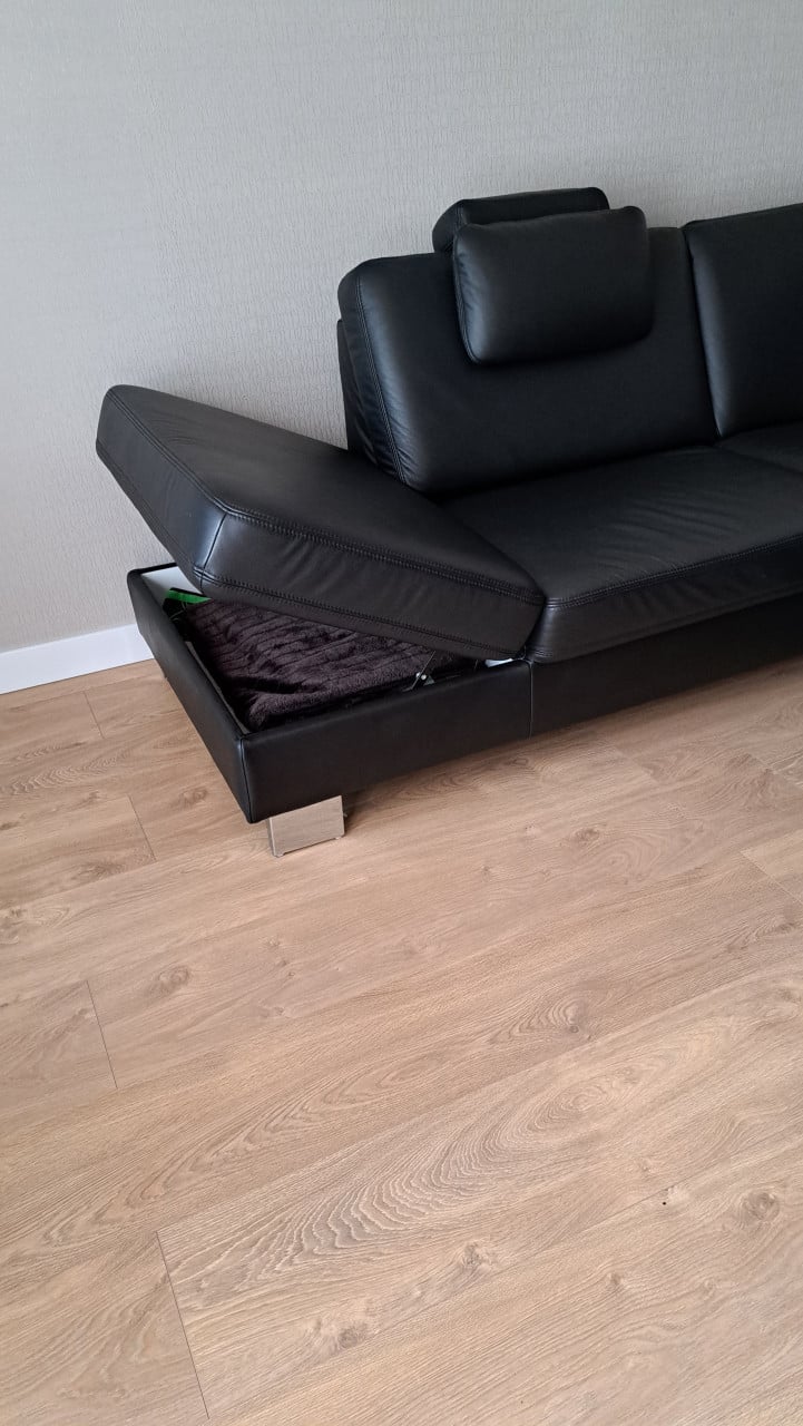 Te koop lederen hoekbank