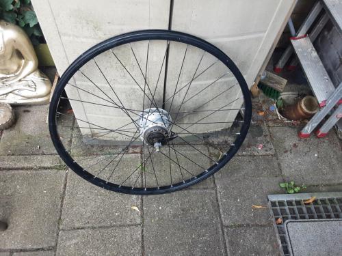 Set 28 inch shimano nexus wielen, 7 speed,rollerbrake rem