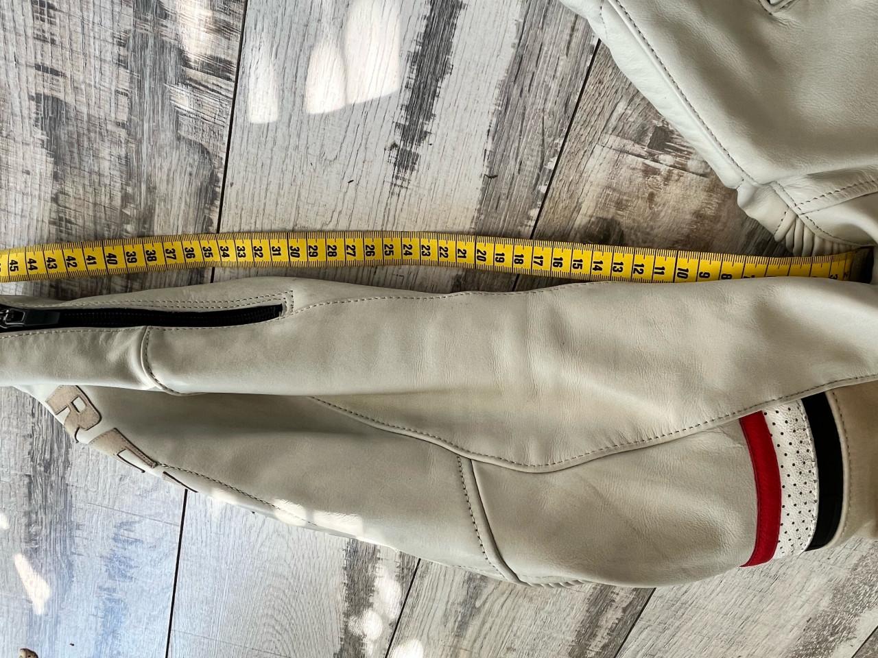 Retro crème leren motorjack motorjas Rev'it! mt M/ 50