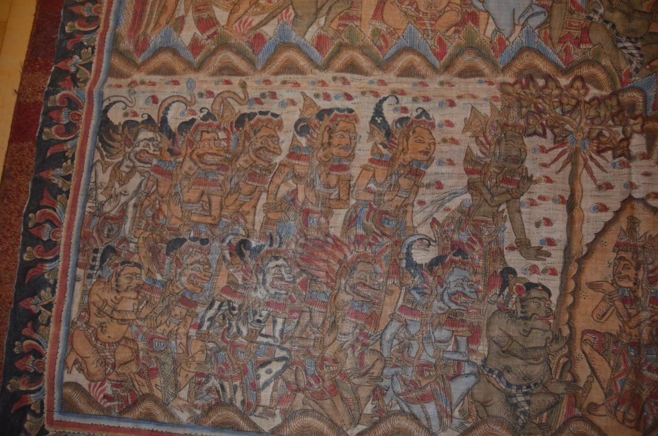 Kamasan Bali Schilderij scene Ramayana epos