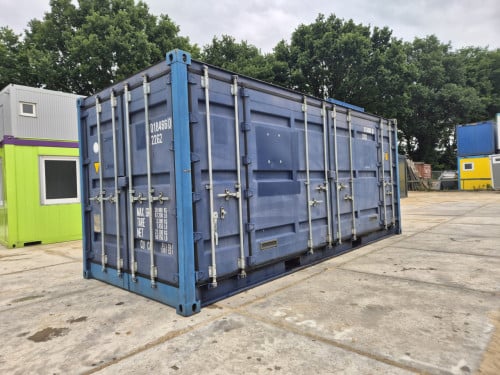 20ft openside opslag / chemiecontainer met opvangbak