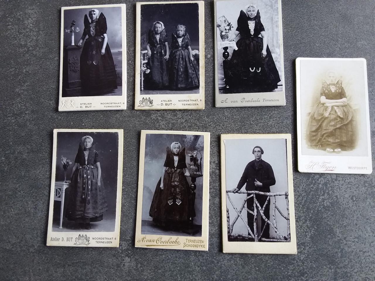 Tekoop gevraagd klederdracht Zeeland Carte de visite