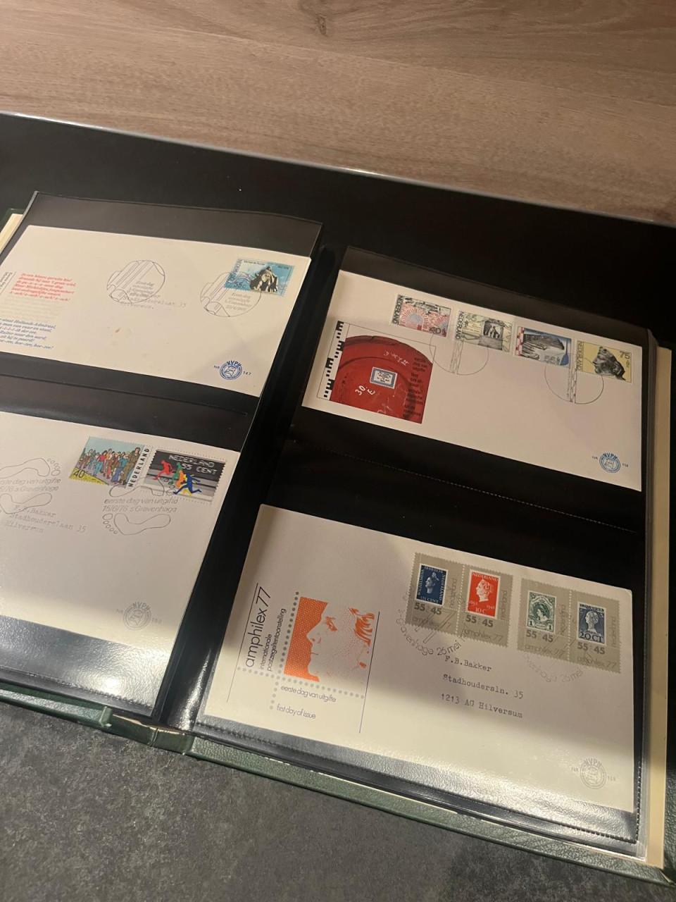 Album met FDC's Nederland waaronder oude enveloppen