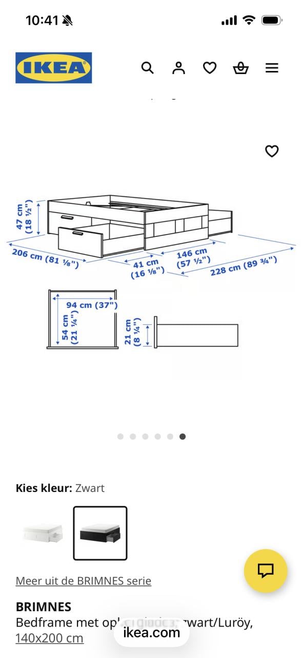 2 pers bed met lades