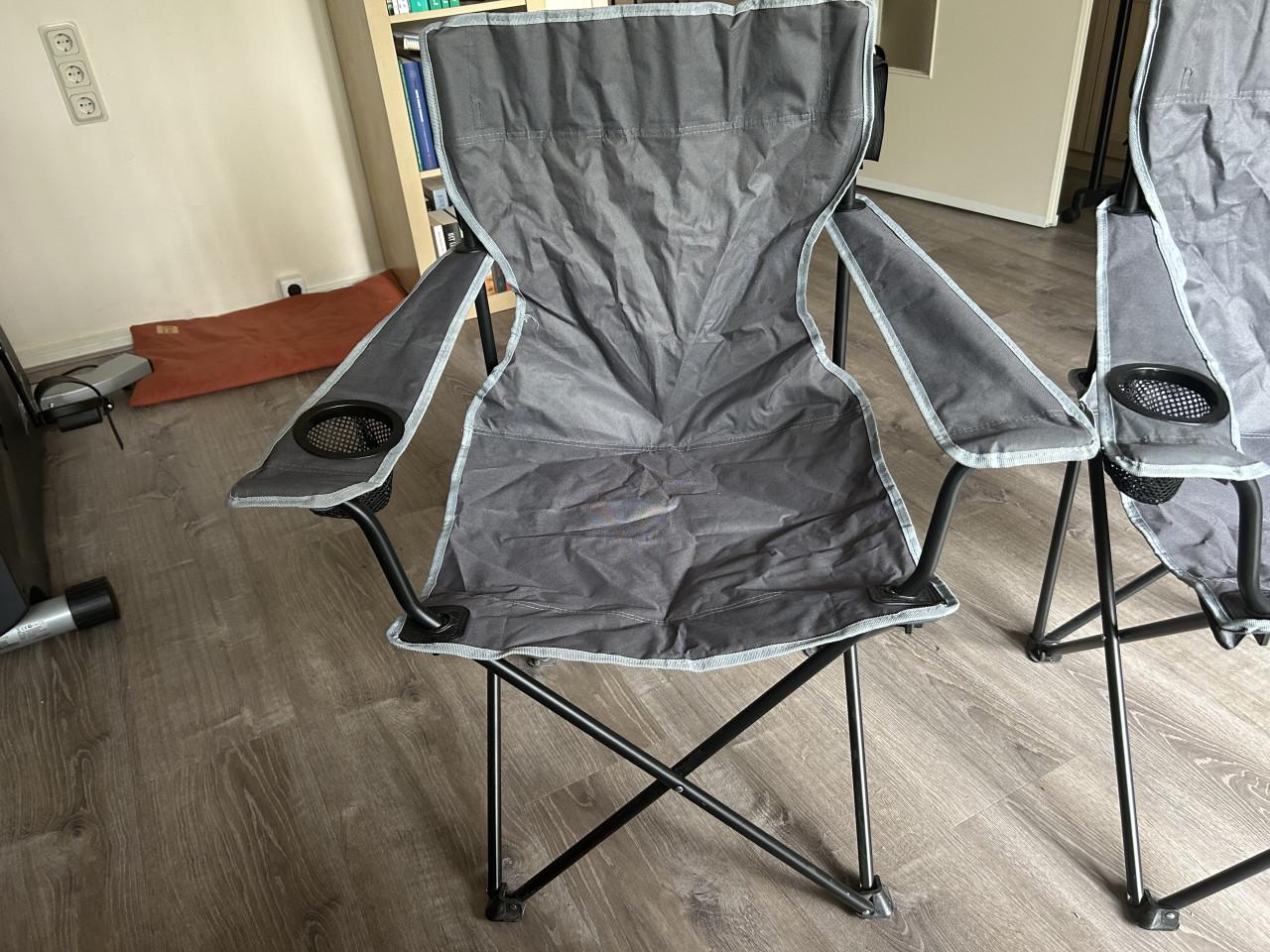 2 nieuwe opvouwbare campingstoelen