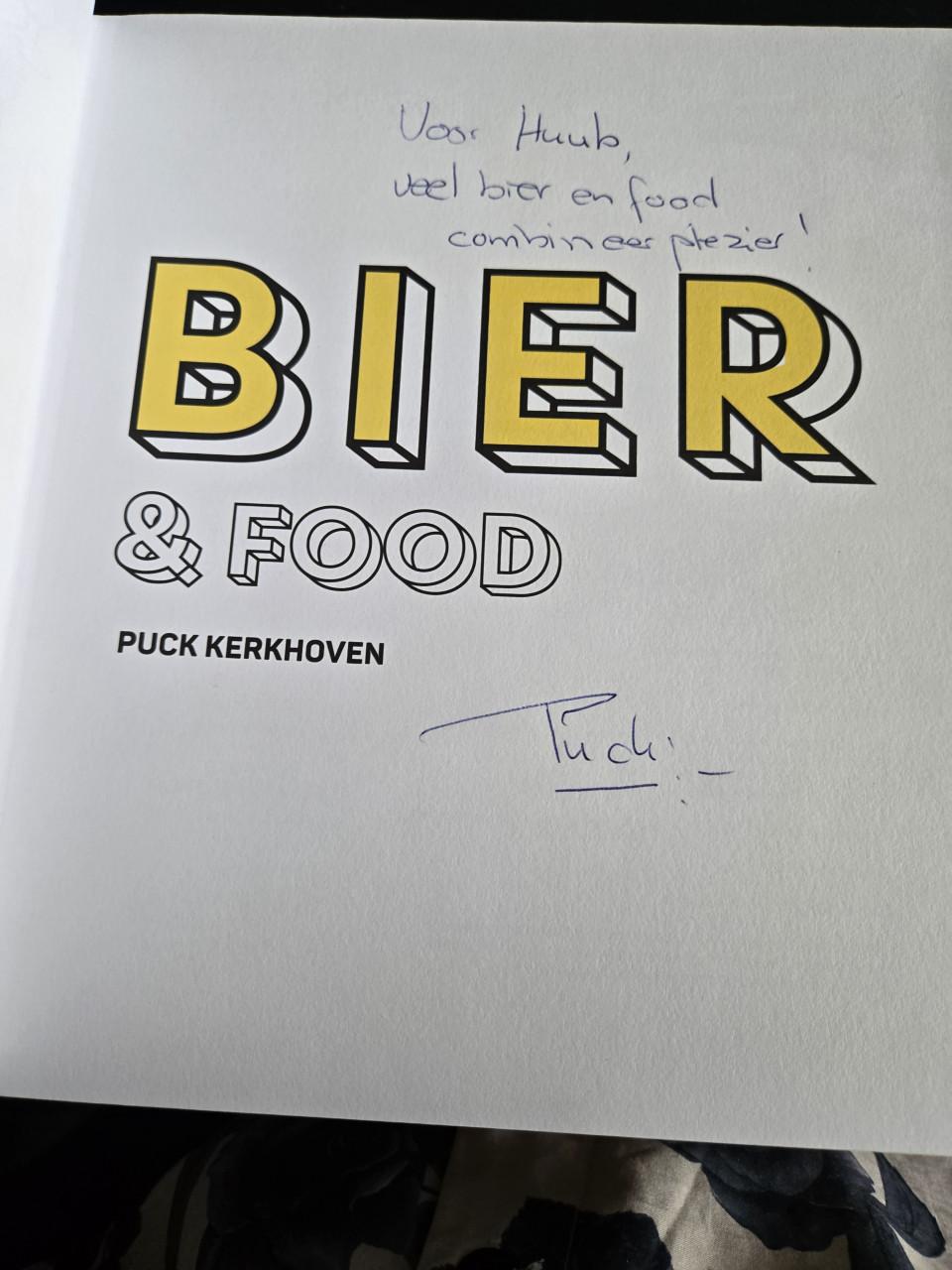 Boek: Bier & Food Gesigneerd door schrijfster