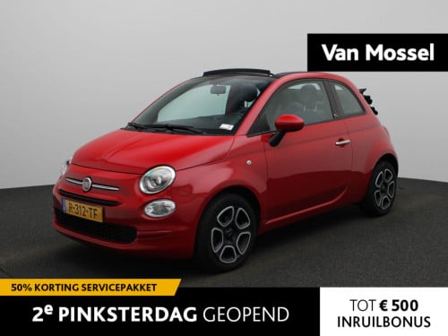 Fiat 500 C 1.0 hybrid club | cabrio | parkeer sensoren | dab | airco | crui