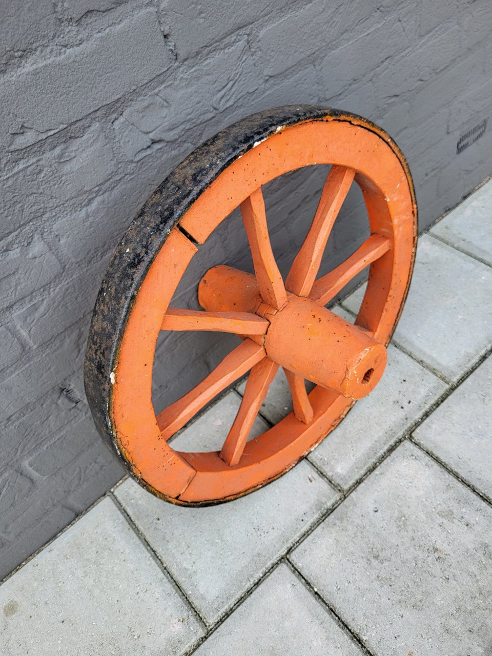 Antiek houten wiel