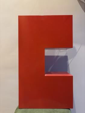 Vintage rode IKEA Ätran wandkast - jaren 90