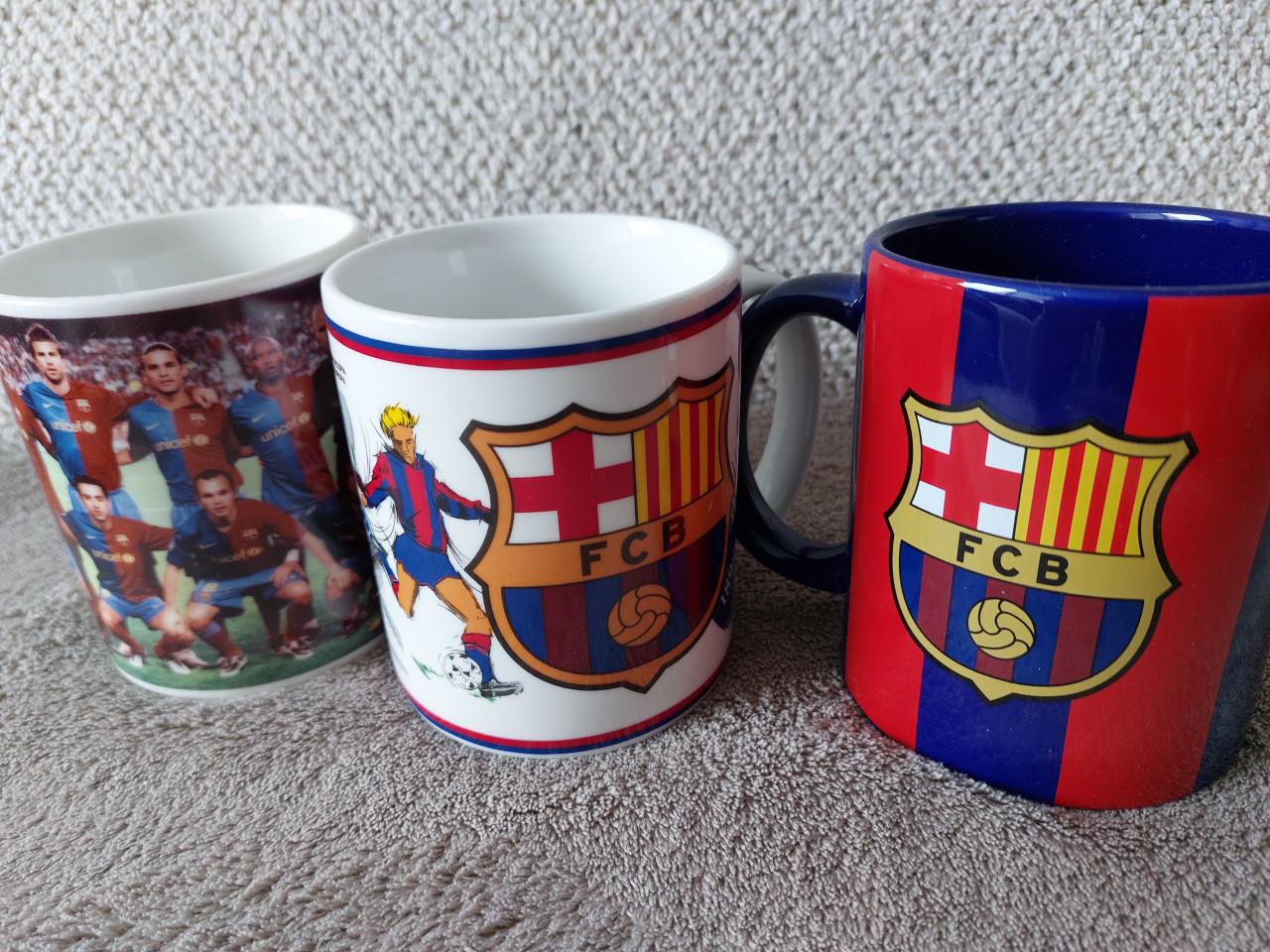 3 nieuwe mokken van Fc barcelona