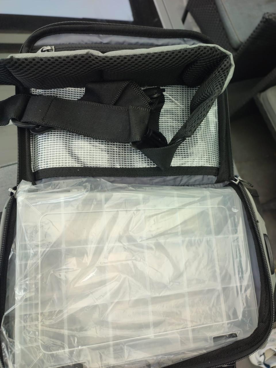 Mooie en stevige vis tas.