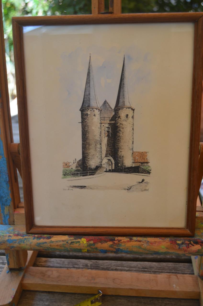 Grafiek Nobelpoort Zierikzee - Bob Brobbel (1907 - 1971)