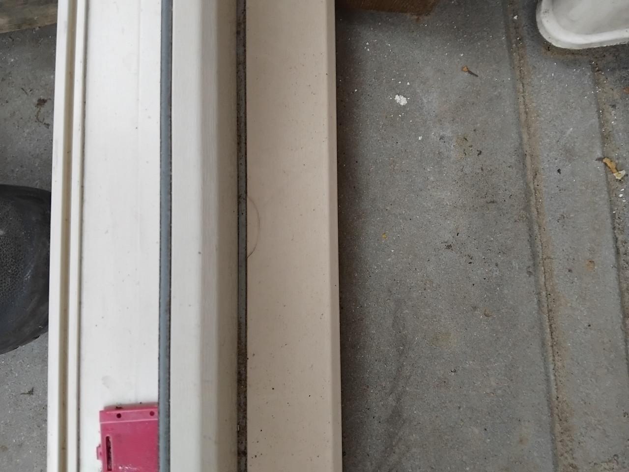 Kozijn harmonicadeur kunstof ral 9001