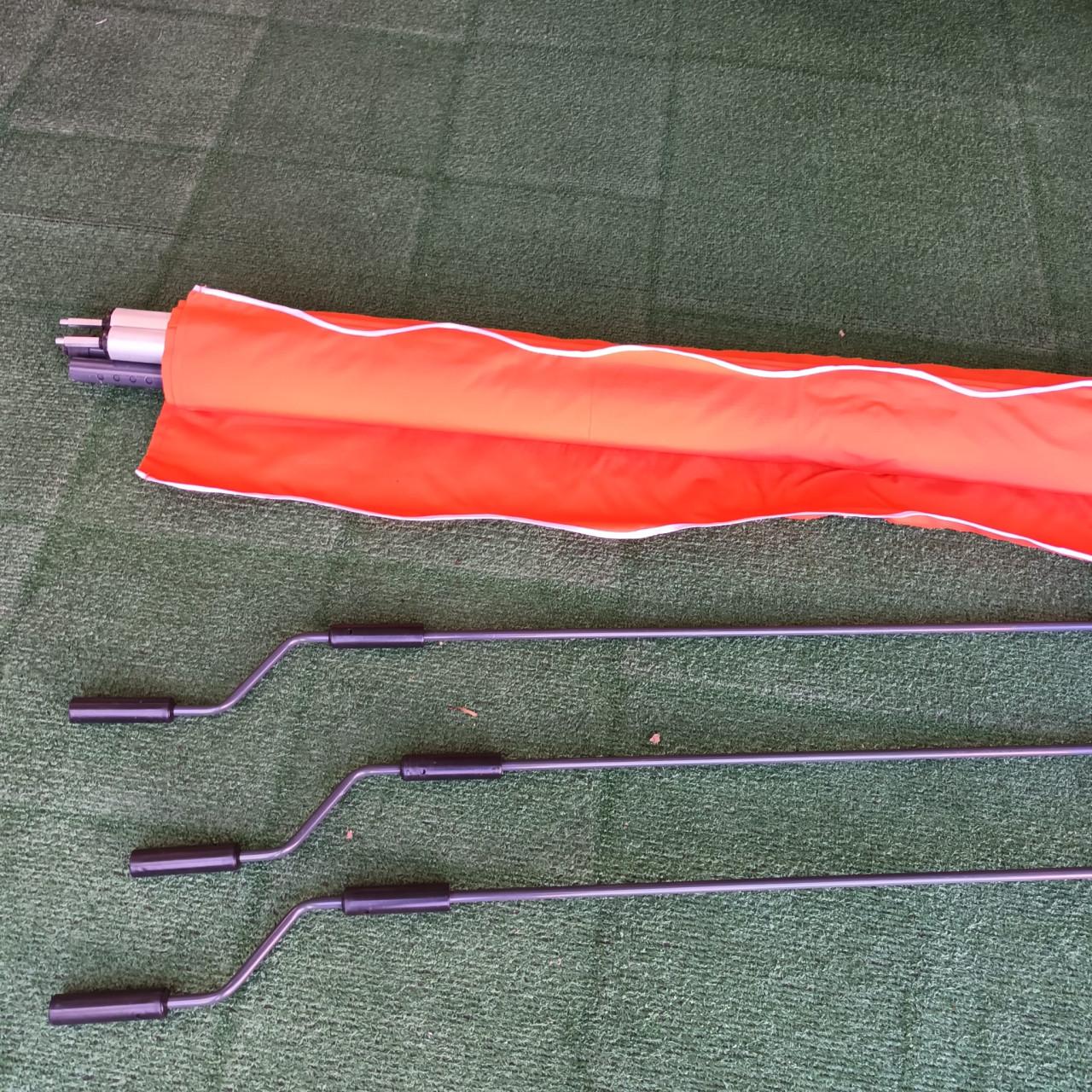 Zonnescherm / luifel met handslinger, 2 stuks