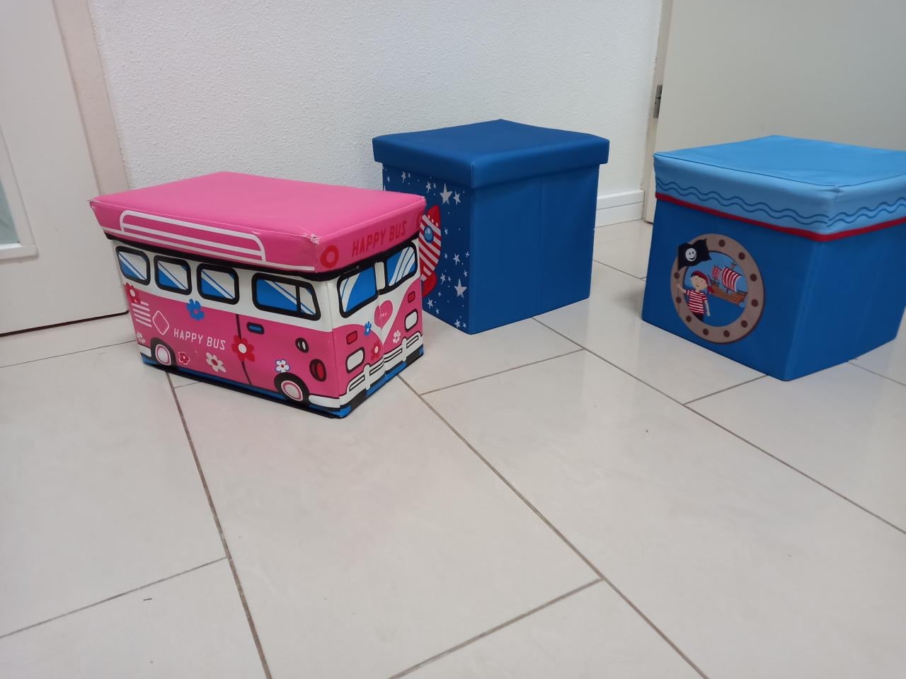 Kinder opberg poef (3x)
