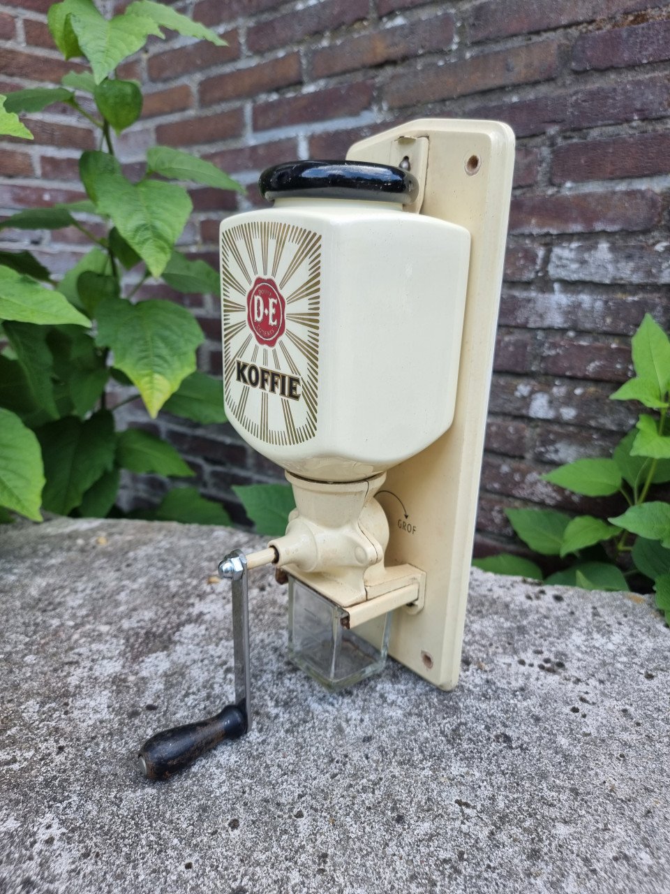 Vintage koffiemolen Douwe Egberts