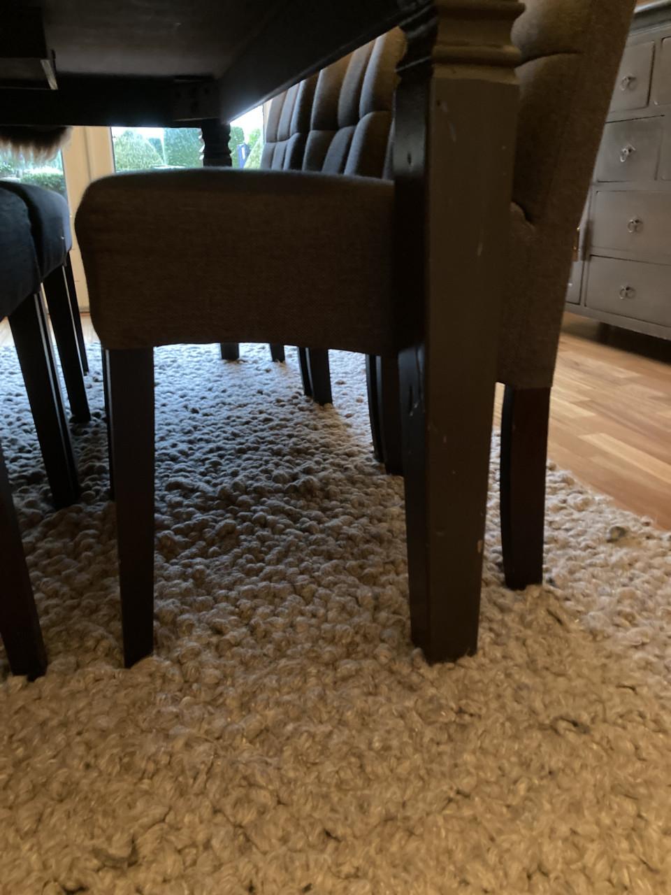 Set van 6 eetkamerstoelen Taupe/Bruin stof