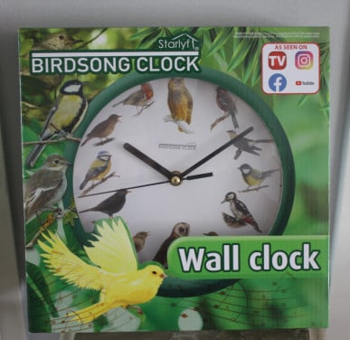 Nieuw in verpakking Birdsong Clock - Klok met Vogelgeluiden elk uur - Groen