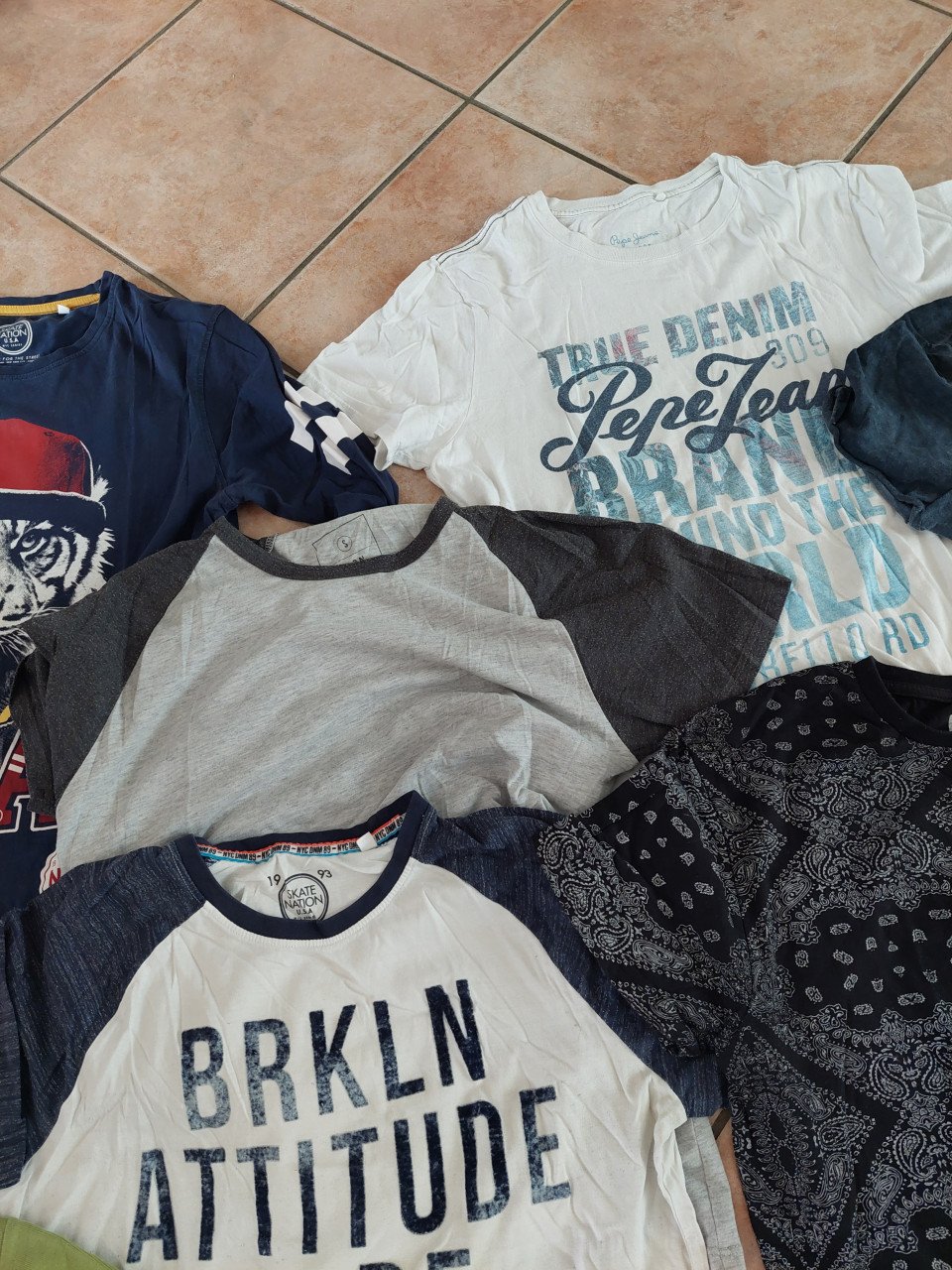 Pakket 8 herenshirts mt xs t/m m
