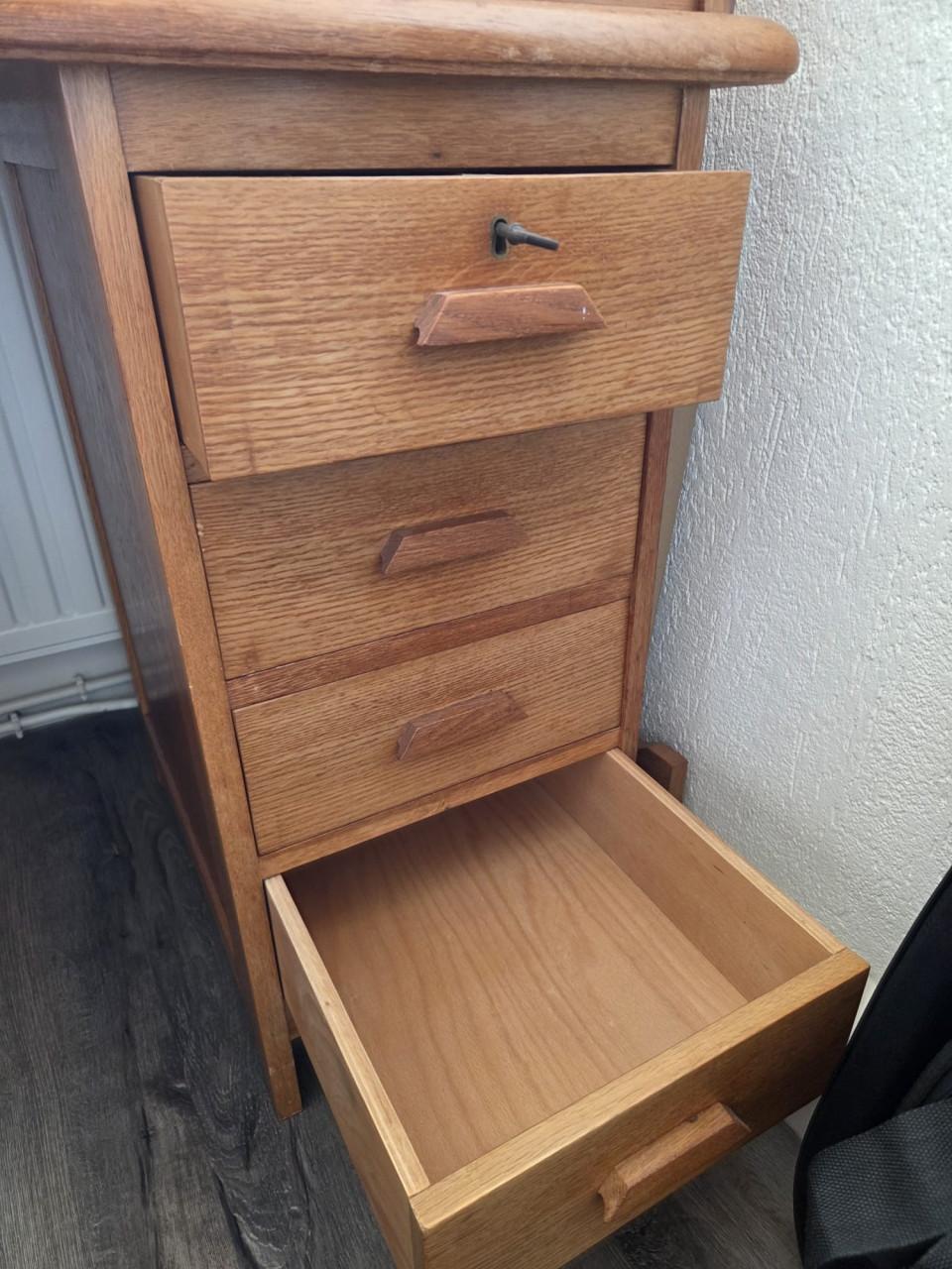 Secretaire blank eiken