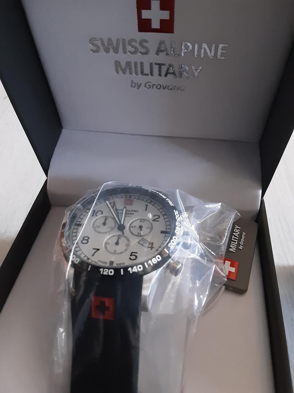 Swiss Alpine Military Quarts chronograph horloge - NIEUW in doos