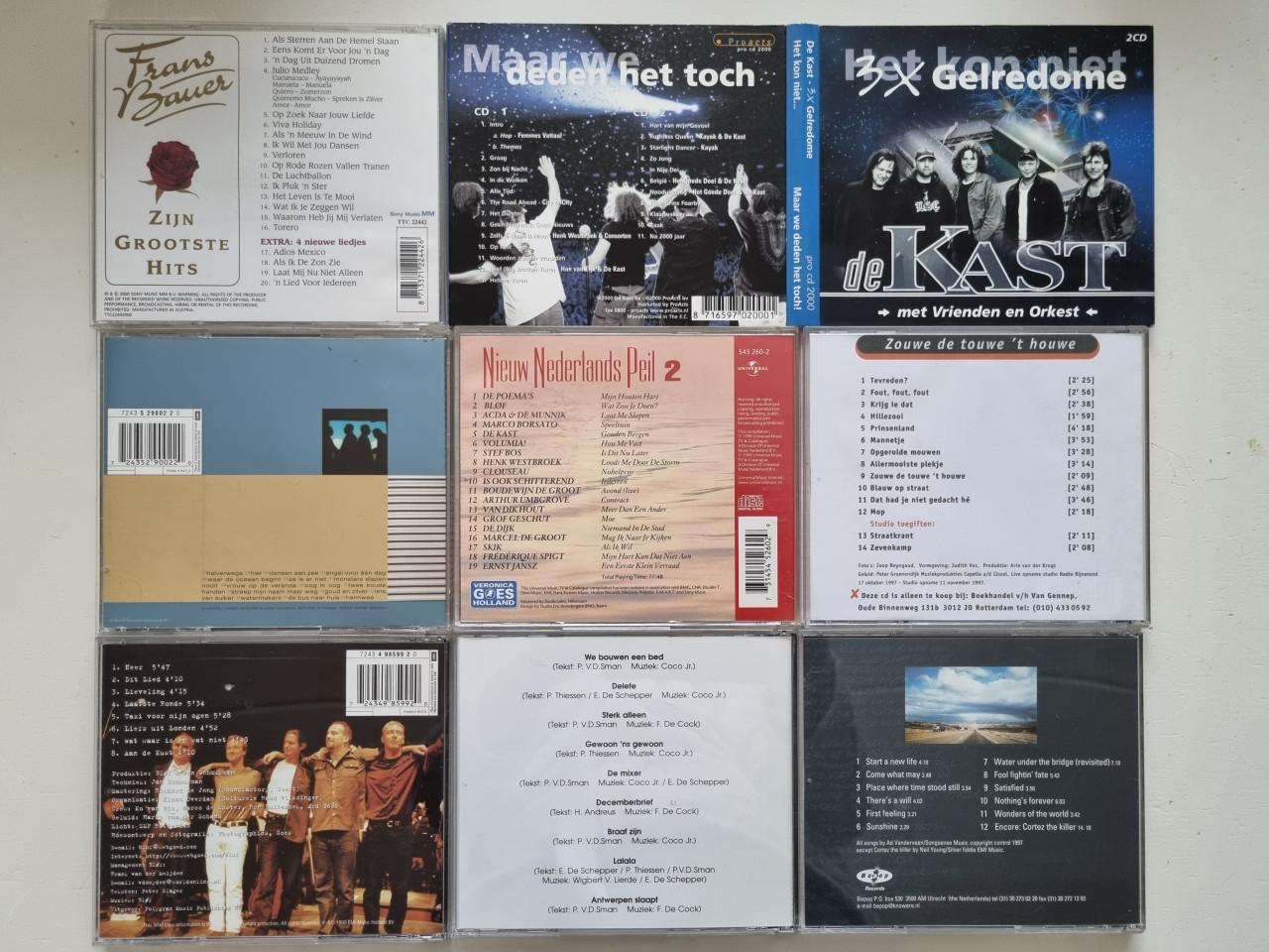 Nederlandstalige CD's (9 stuks incl Bauer, Blof en De Kast)