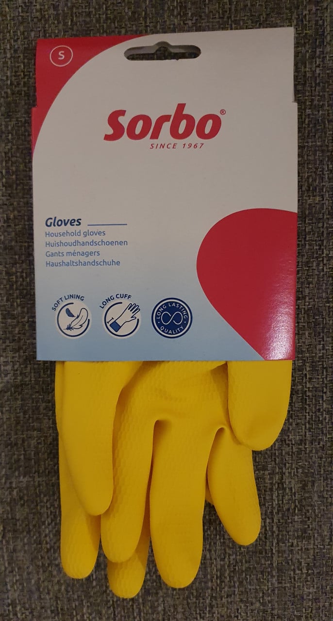 16 ×  Sorbo Huihoudhandschoenen  maat  S