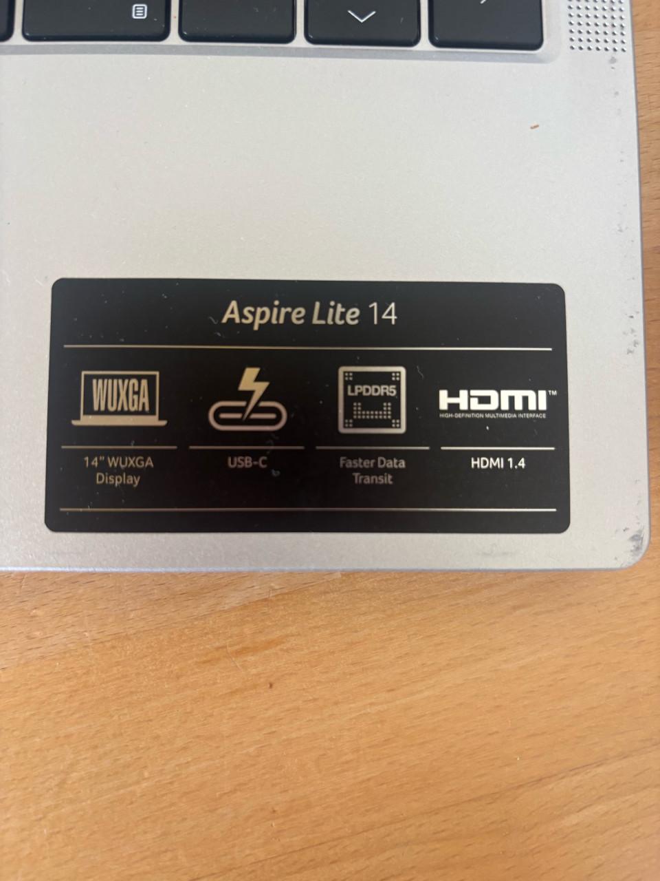 Laptop Acer aspire lite AL 14-32P-32LE zilver