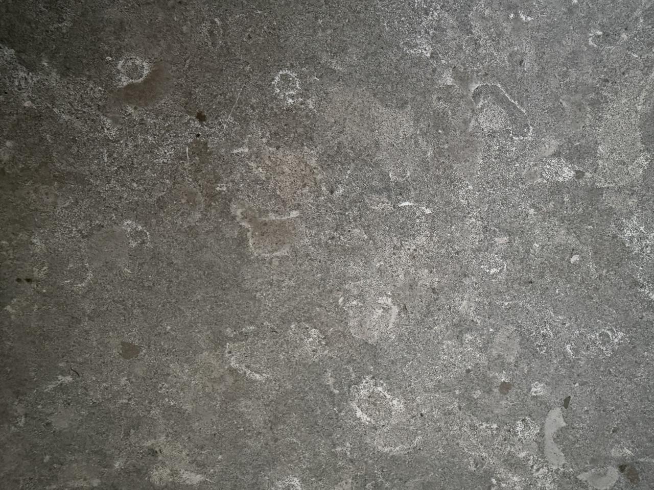 Massief blank/white eiken met grijze natuursteen meubelset