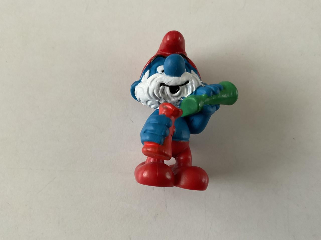 Verschillende Smurfen.    Schleich/Peyo.   Materiaal: rubber. Hoogte: 5 cm.
