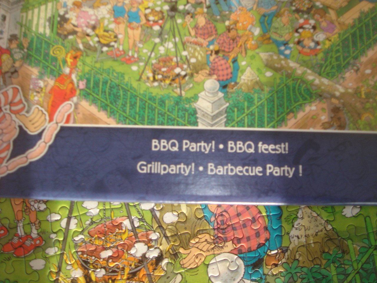 Complete Jan van Haasteren puzzel bbq Party  1000 stukjes