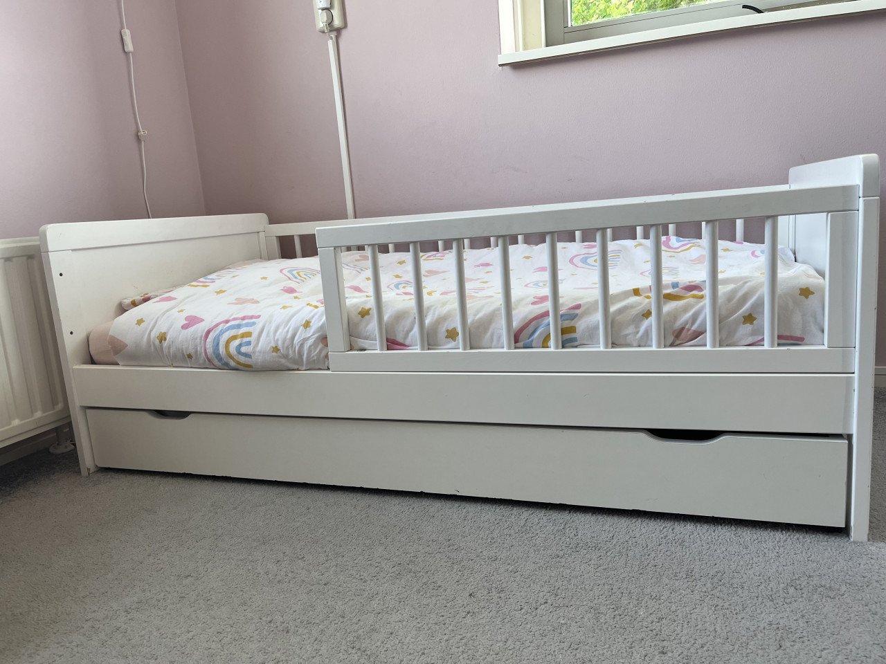 Peuterbed inclusief matras en lade