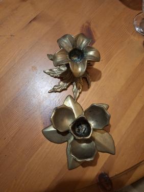 2 vintage kandelaars