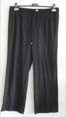 Zwarte kanten broek maat l