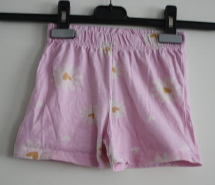 Roze bloemen broek maat 116-122