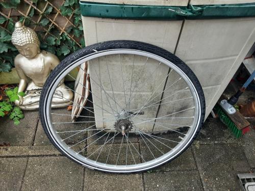 28 inch achterwiel met terugtraprem