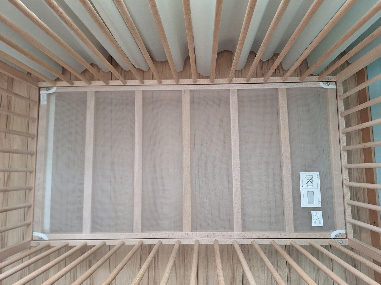 Babybedje Sniglar Ikea beuken 60x120 cm ledikant