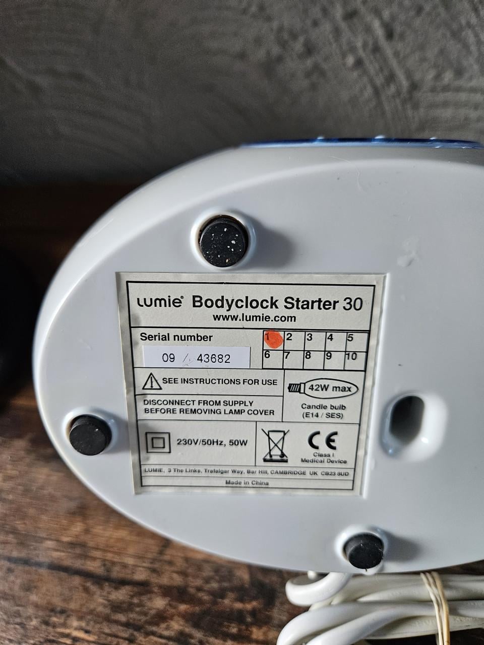 Zgan lumie Bodyclock Starter 30 Wake-up Light Wekker
