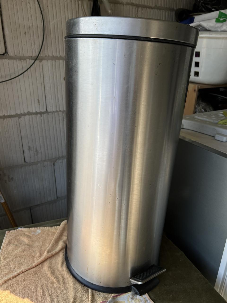 Pedaalemmer RVS - Chroom - Diameter35.5xH63.5cm - 28L