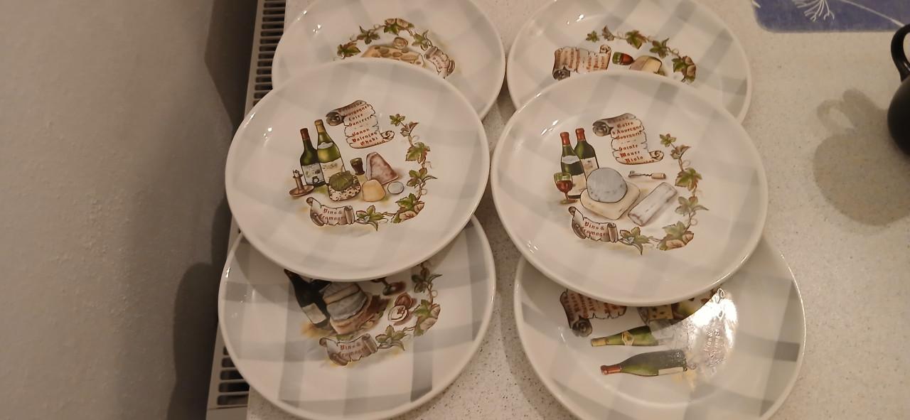 Kaas bordjes 6x zgan