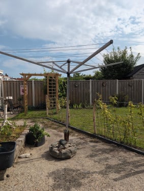 Gratis droogmolen brabantia waspaal met voet grondanker