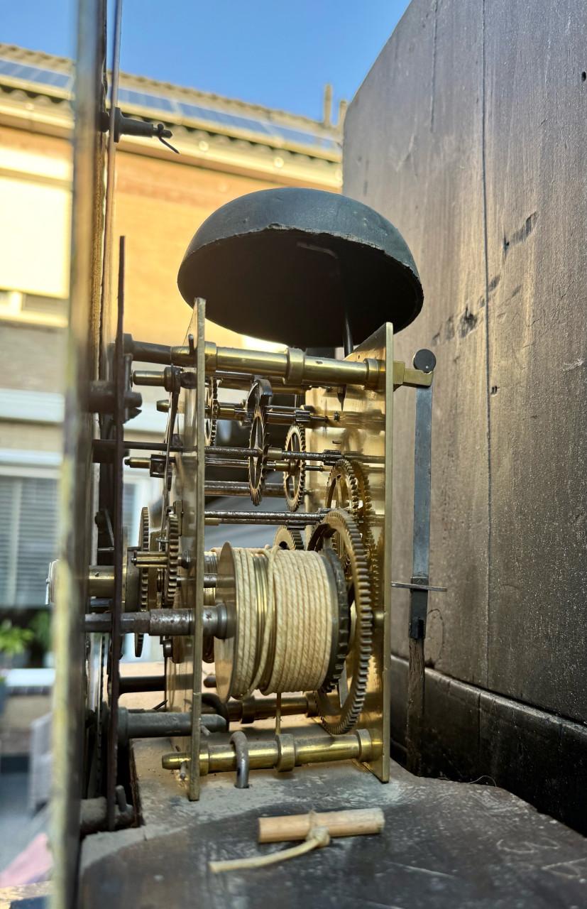 Zeer mooie zeer grote Engelse grandfather klok 19e eeuws