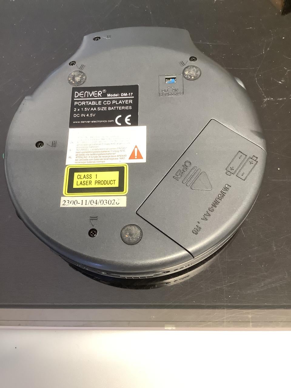 Draagbare Cd speler, discman Denver DM-17