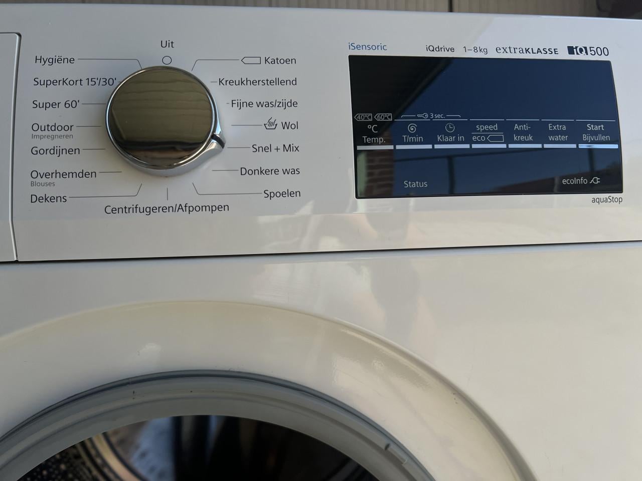 Siemens iQ 500 Wasmachine 8 kg. 1400 rpm. Energielabel A+++