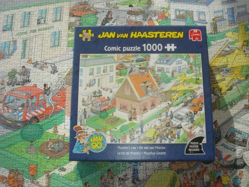 Te koop Complete Jan van Haasteren puzzel De wet van Murphy 1000 stukjes
