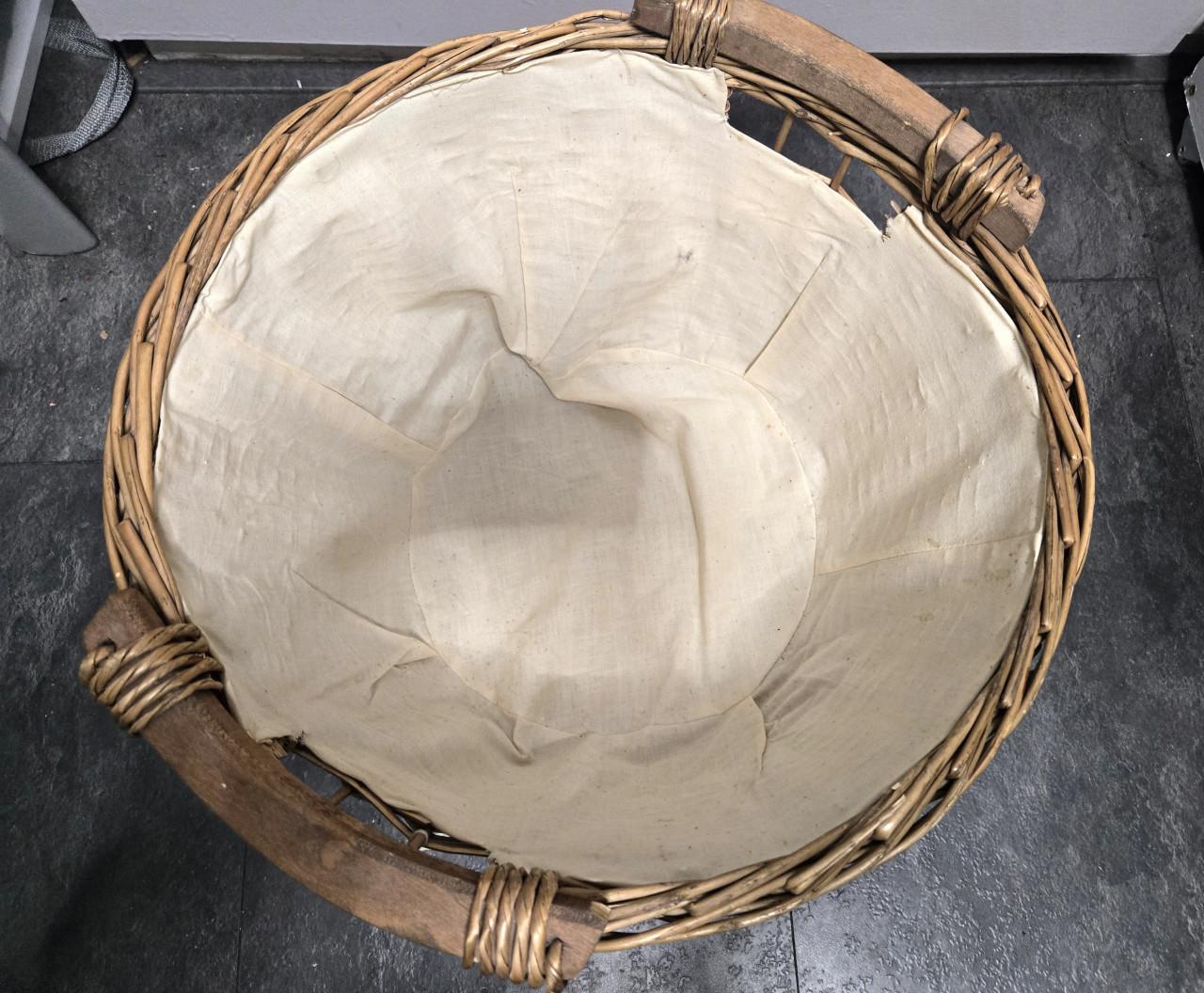 Handgevlochten wilgenhouten opberg Ø 42cm H23cm