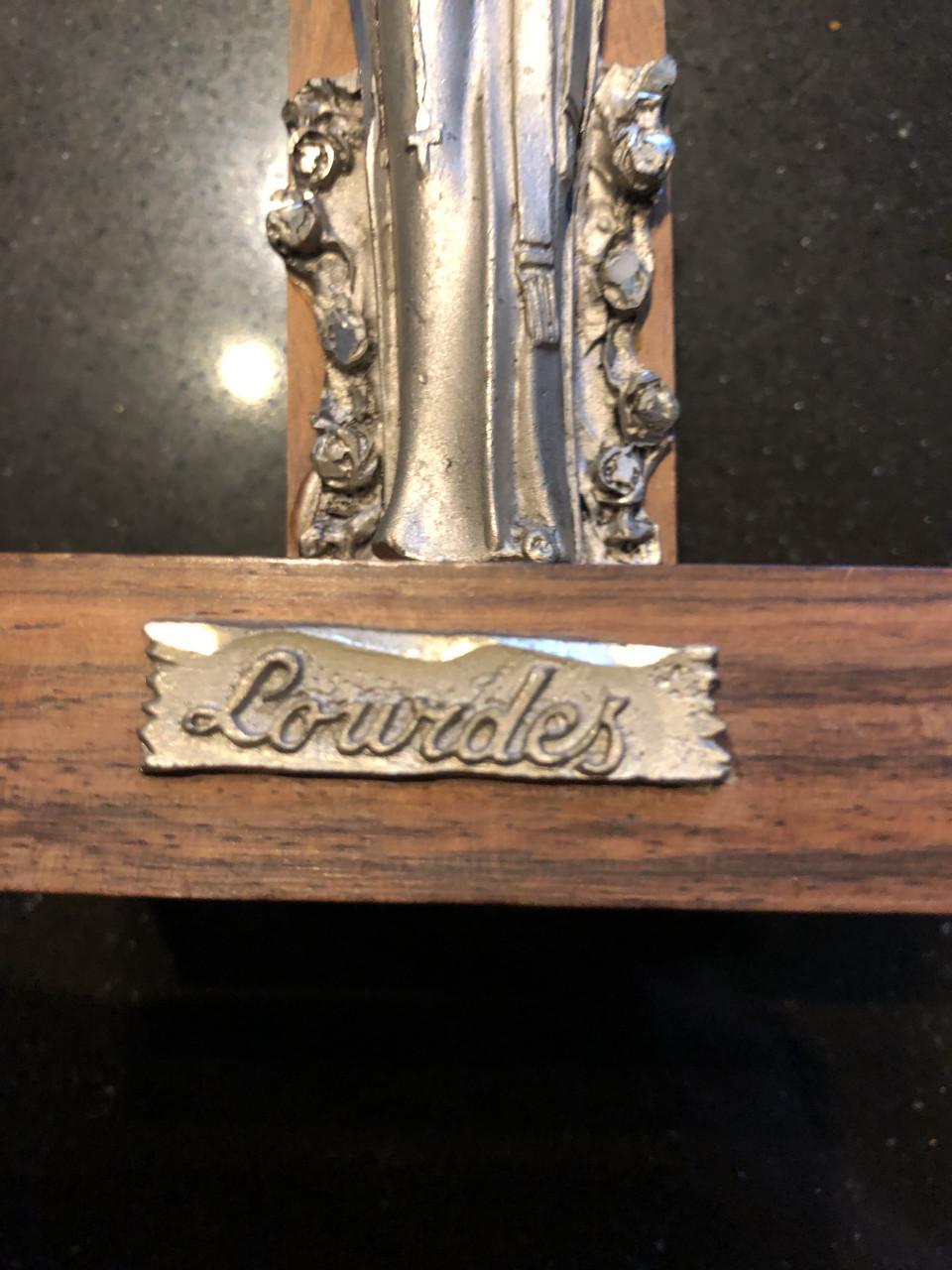 Mooi brocante heilig souveniertje de Lourdes